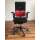 Steelcase Please ergonomischer Bürodrehstuhl schwarz rot Stoff