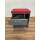 Sedus Rollcontainer mit Sitzkissen grau rot abschließbar