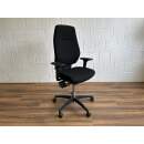 Dauphin Bürodrehstuhl ergonomisch schwarz gepolstert