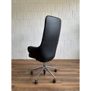 Vitra Skape Design-Leder-Chefsessel Bürodrehstuhl schwarz, 3.570,00 €