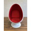 myfaktory Sessel Ele Chair weiß rot Egg-Chair...
